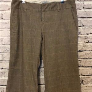 Gap Brown Plaid dress pants
